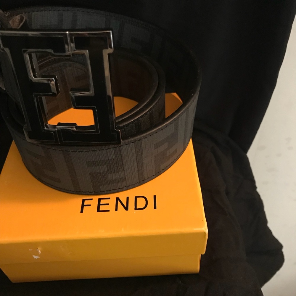 Black Fendi Belt